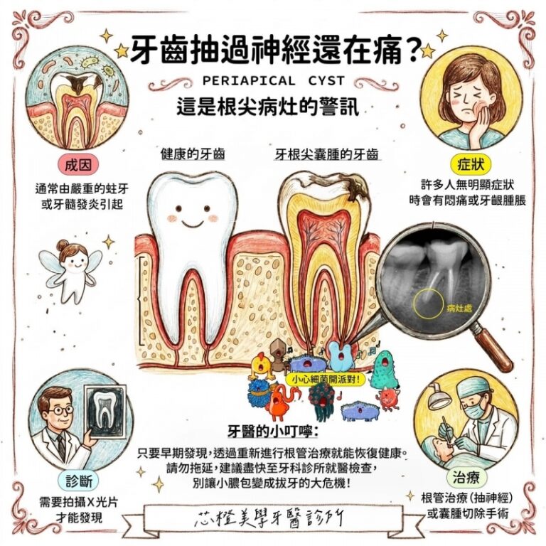 牙齒抽過神經,怎麼還會隱隱作痛?小心細菌在牙根底下「開派對」!|文章封面